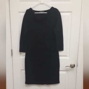 Jones New York Elegant Black Sweater Dress